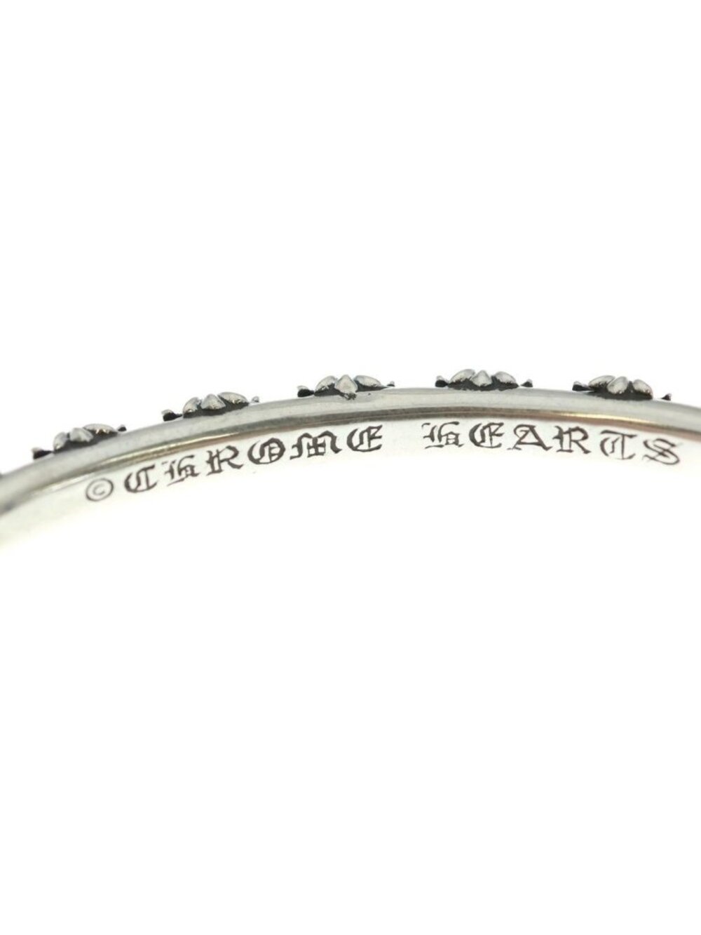 Chrome Hearts Bangle Cross Band Bracelet Silver - Picture 5 of 6